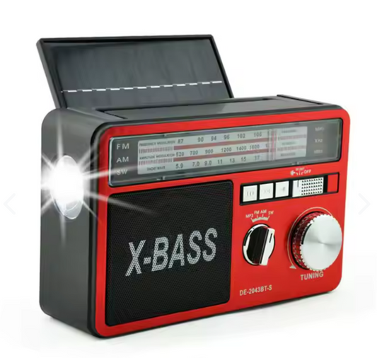 RADIO VINTAGE SOLAR PARA CAMPO